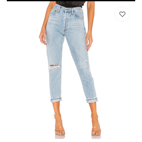 AGOLDE JEANS Jamie High Rise Classic Shakedown 26 - Picture 3 of 9